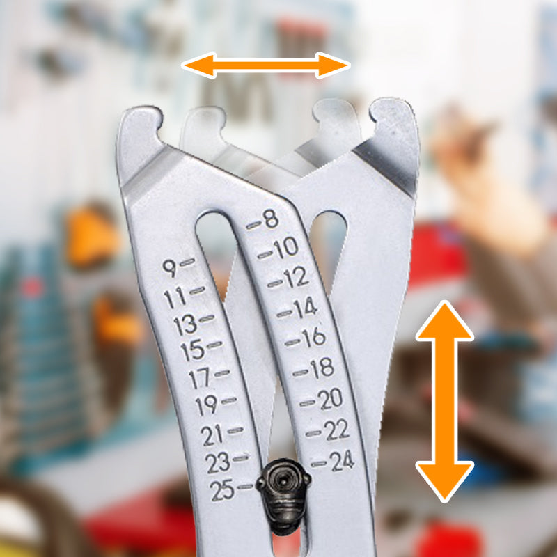 Точный брелок для проверки размера резьбы Портативный штангенциркуль Метрический/Имперский размер резьбы шестигранной гайки Ручные измерительные инструменты