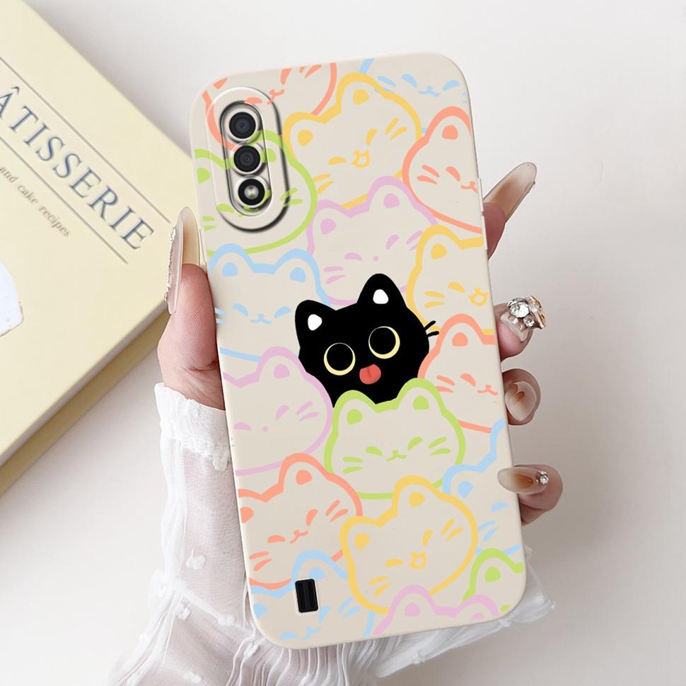 Чехол для Samsung Galaxy A01 Модный Чехол с Рисунком Цветов Мягкий Матовый ТПУ Чехол для Телефона для Samsung A01 GalaxyA01 SM-A015F ТПУ