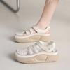 Summer New Fashion Soft-soled Women's Shoes Retro Hollow Baotou Sports Sandals Women's Thick-soled Roman Sandals