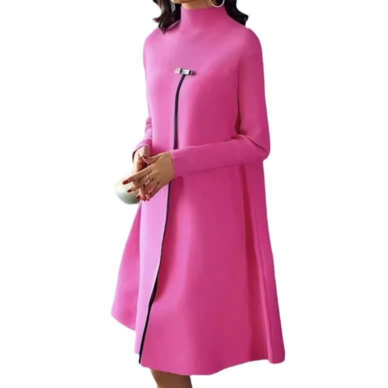 Autumn Winter Spring Fashion Casual Temperament Style Long Sleeved Round Neck Dress Dresses for Women Elegant