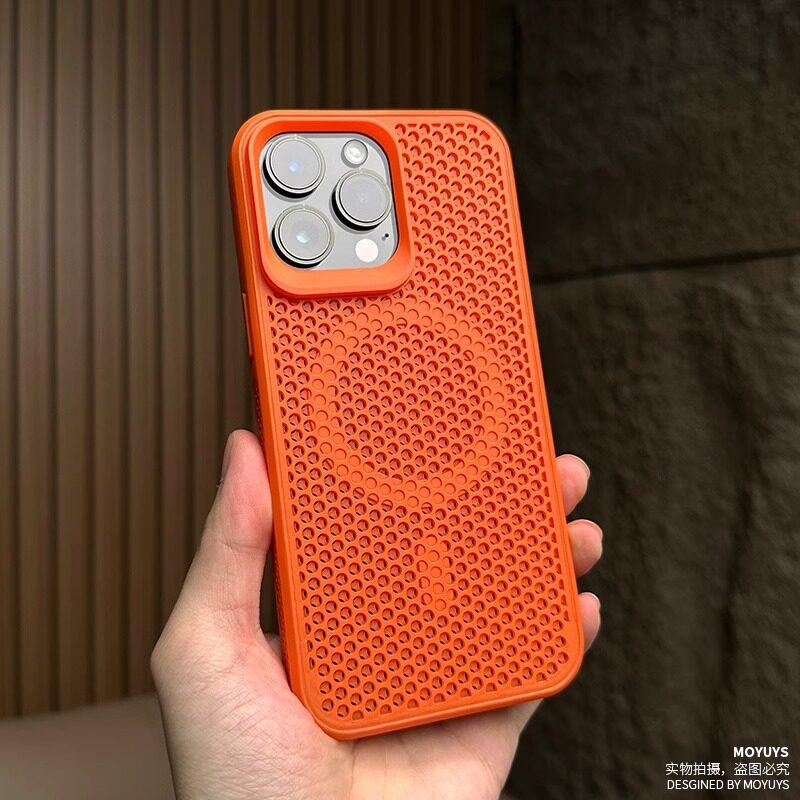 Магнитный чехол с защитой от перегрева для Xiaomi 17 Чехол Сотовая вентиляционная решетка Крышка для беспроводной зарядки для корпуса Xiaomi Mi 17 Ударопрочный