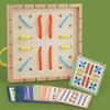 2 In 1 Elastic Rope And Threading Rope Game With Cards, Logical Thinking Development Toy, Concentration Training Teaching Aids