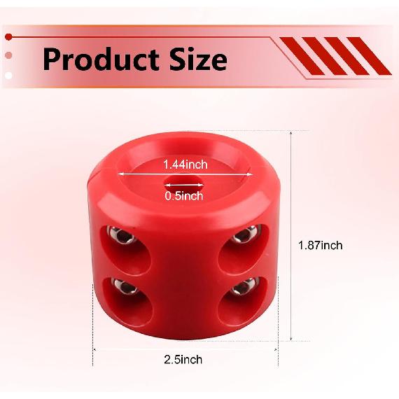 Winch Cable Hook Stopper, Heavy Duty Rope Winch Bumper Protector, Rubber Cushion Cable Protector with Stainless Steel Screws Nuts & Allen Wrench,
