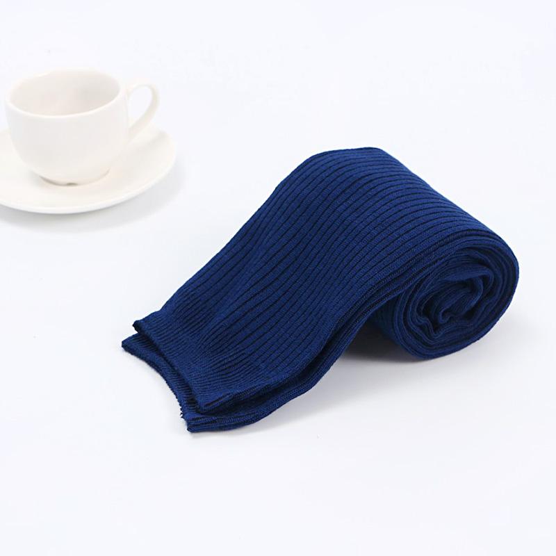 1 пара мягких зимних гольфов в вертикальную полоску для колледжа, длинные теплые гольфы