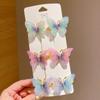 Girls Hair Ornament Hair Accessories Rainbow Hairpin Butterfly Hairpin Hair Clips Duckbill Clip