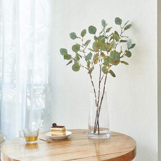 Освещенные оливковые ветви с таймером ваза искусственные ветви деревьев реалистичные искусственные ветви светильник для дома гостиная спальня декор