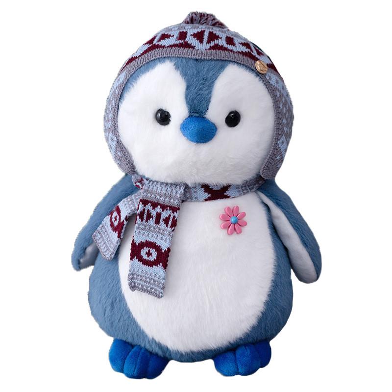 Scarf Penguin Plush Toy Cartoon Child Bedroom Decoration Scene Doll Backpack