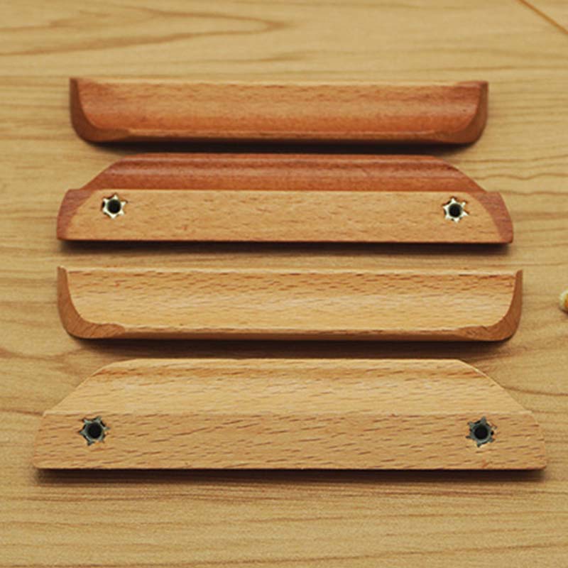 1 шт., мебельные ручки, деревянные ручки, ручки из бука, ручки для ящиков шкафов, комодов