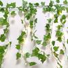 1 шт. 210 см Зеленый шелк Искусственная подвесная рождественская гирлянда Растения Лоза Листья Сделай сам Дом Свадебная вечеринка Ванная комната Сад Украшение