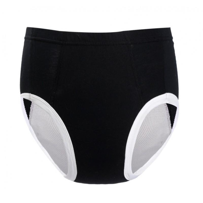 Washable Cotton Incontinence Underwear Adults Elderly Care Reusable Absorbent Briefs Leak-Proof Comfort Fit