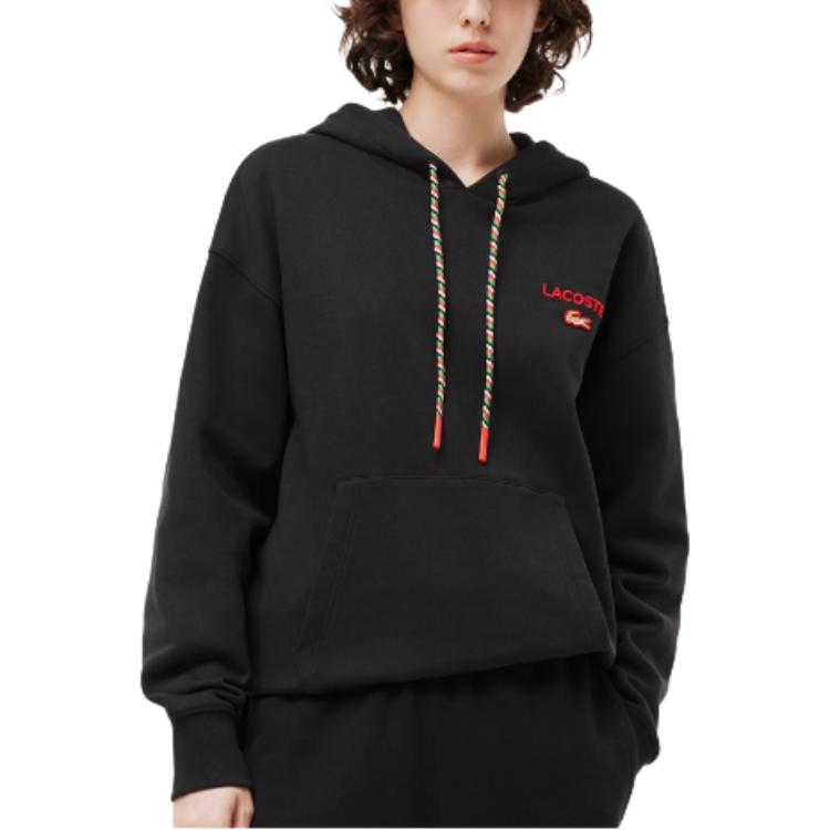 LACOSTE Blessing Snake Spring Festival Collection Sweatshirt Unisex Black SH5344-031