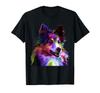 Sheltie Rough Collie Colorful Pop Art Portrait Dog Owner T-shirt