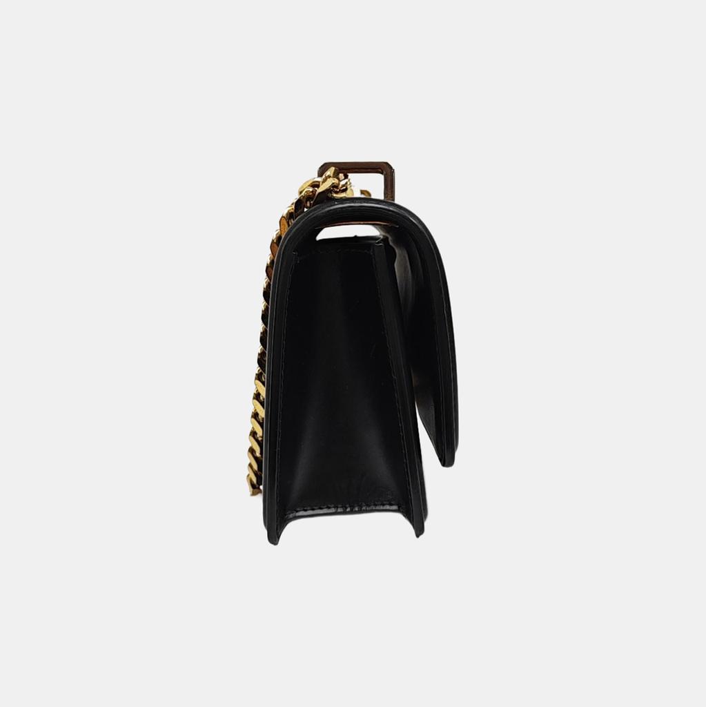 [Pre-Owned] Tb Exclusive Logo Lock Metal Chain Leather Mini Shoulder Crossbody Bag - Good #1OELK8W