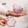 Japanese Style Sauce Bowl 5Pcs Sakura Dipping Dish PP Condiment Plate for Sushi Hot Pot BBQ Nesting Bowls BPA-Free Stackable And Cold Holder