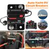 Auto Yacht RV Circuit Breaker IP67 Waterproof 12V-48V Reset Inline Fuse Inverter 30A-300A Safe Fuse Holder Circuit Protector