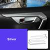 For Toyota RAV4 XA50    2022 Interior Car Door Armrest Frame Strips Decoration Cover Trim Carbon Fiber Accessories