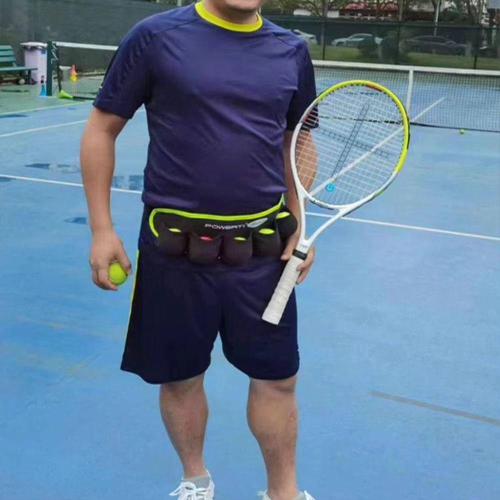 Эластичный чехол Сумка для теннисных мячей Поясная сумка Набедренная сумка Теннис Теннисные мячи Держатель Теннисные принадлежности