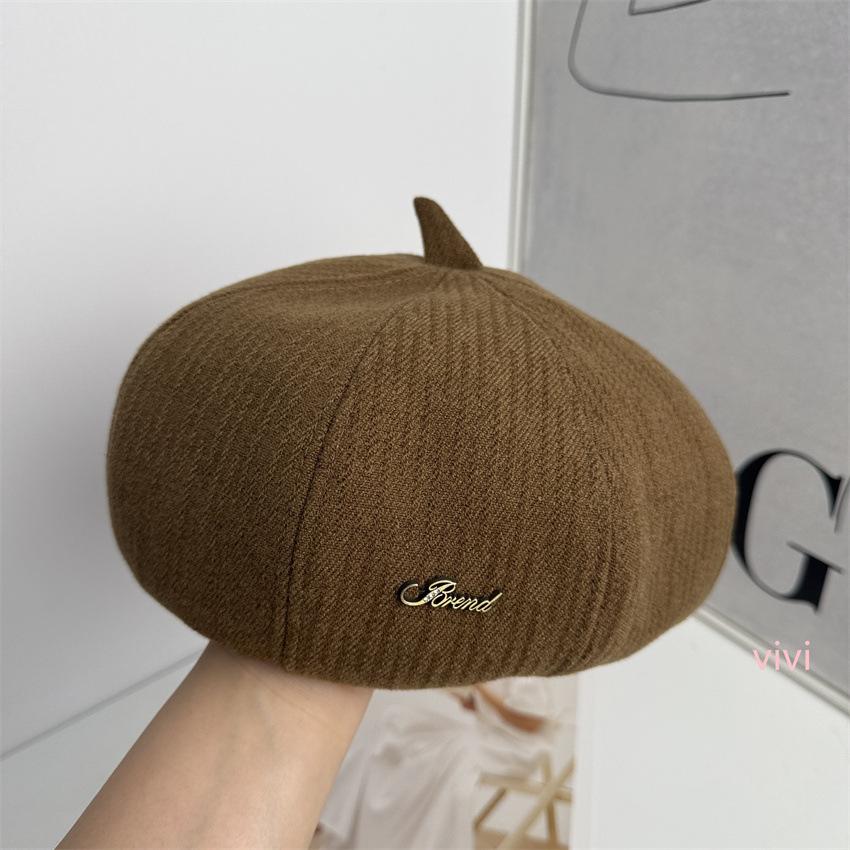 Autumn and winter big head circumference pumpkin beret children British temperament retro literary and versatile ins trendy painter hat