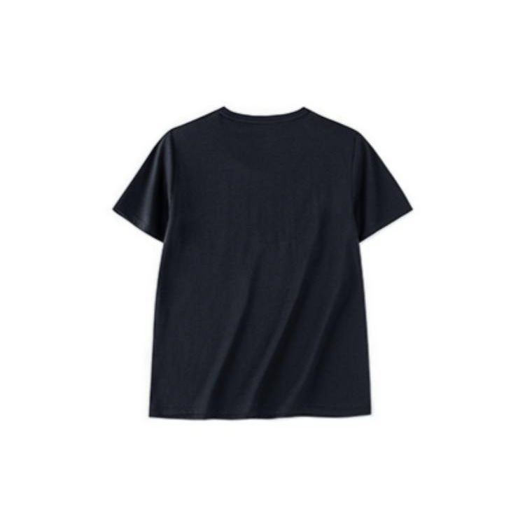 Anta Футболка с коротким рукавом и круглым вырезом Lifestyle Series с логотипом и принтом, женские футболки Basic-Black 962328120-8