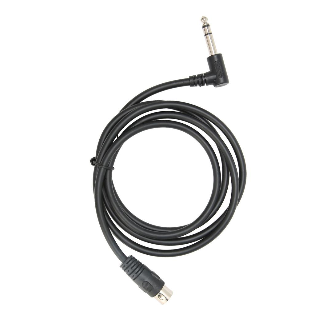 90 Degree 6.35mm Male To MIDI Din 5Pin Male Cable Right Angle 6.35mm To MIDI Sound Connection Cable 4.9ft