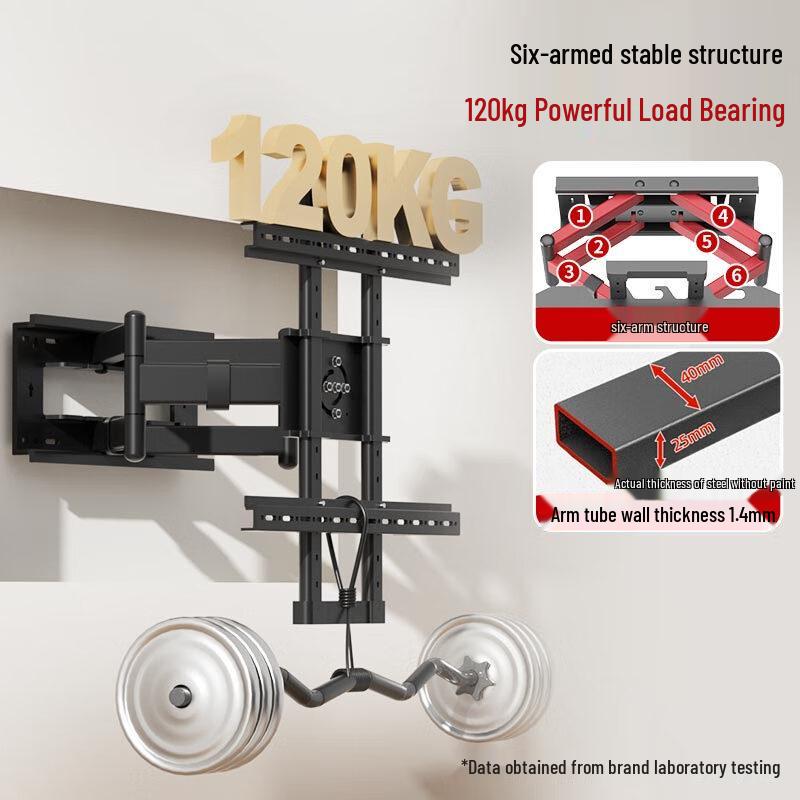 JianLeJi Full-Motion Rotating TV Wall Mount