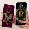 For Realme X2 Pro Case RMX1931 Transparent Luxury Crown A-Z Letters 2D Painted Soft Bumper Cover For Real me X2 Pro Casing