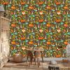 Painted foxes in the forest wallpaper for living room and bedroom 50x1000