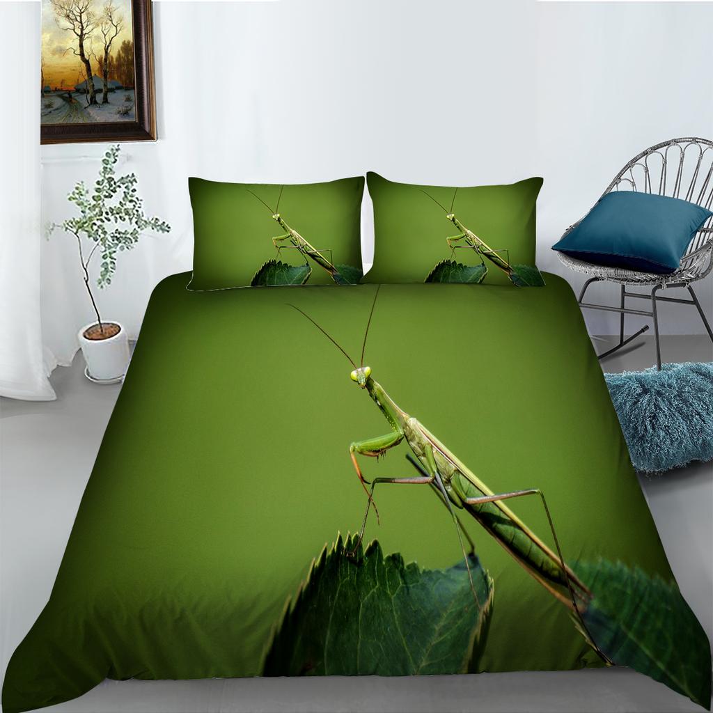 Insect Series Bedding Set 3D Digital Printed Quilt Cover and Pillow Cover 2/3 Pieces Full Size Bedding Set Home Decoration Bedding Set