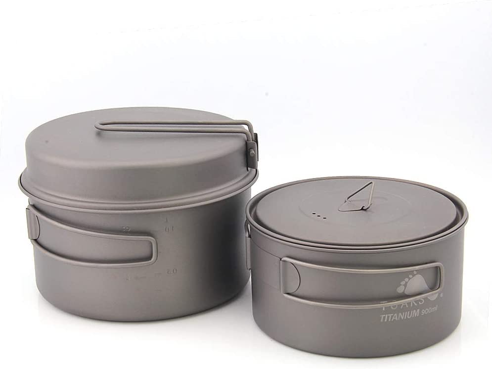 Набор титановой посуды для кемпинга TOAKS CMB-1350-900 CMB-1600-1300 (CMB-1350-900)