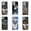 Чехол для телефона Motorola Moto Edge 40 30 neo G54 G24 G84 iPhone 15 14 Xiaomi Redmi Note 13 12 11 Pro Samsung Galaxy A34 A14 A15 A54 Animal Wild Wolf