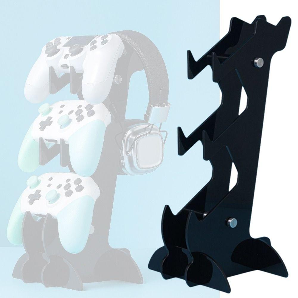 Acrylic Gaming Controller Stand Three-layer Gamepad Display Holder for PS5/PS4/Xbox/Switch