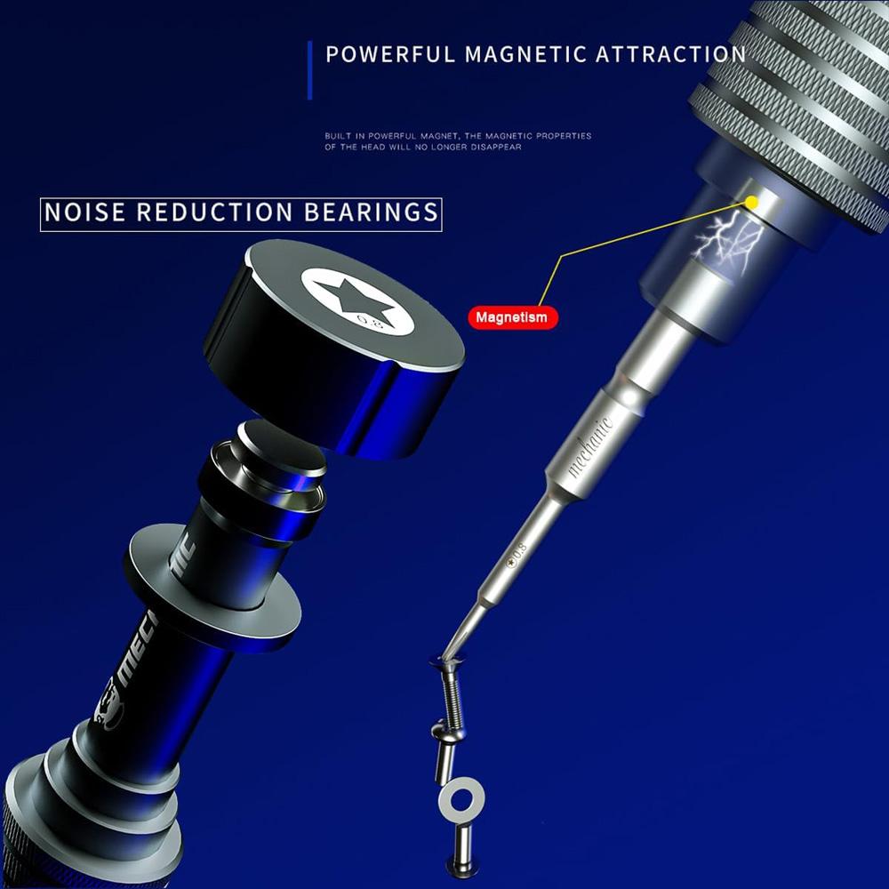 MECHANIC 6 In 1 Magnetic IShell MAX Mortar Precision Screwdriver Set Mini Cross Phillips Y T2 for Phone Disassembly Repair Tools