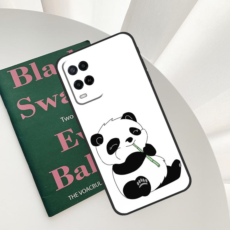 Cartoon Panda For OPPO A16 A76 A96 A5 A6 Pro A15 A17 A57 A18 A38 A58 A78 A98 A54 A74 A94 A40 A60 A80 Case
