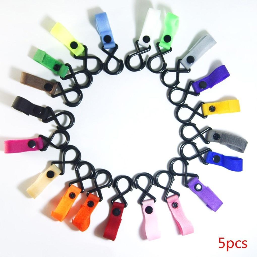 3 шт. Крючки-клипсы для детской коляски Универсальные Прочные 2 крючка Ремешок-подвеска Аксессуары для детской коляски Крючок Han