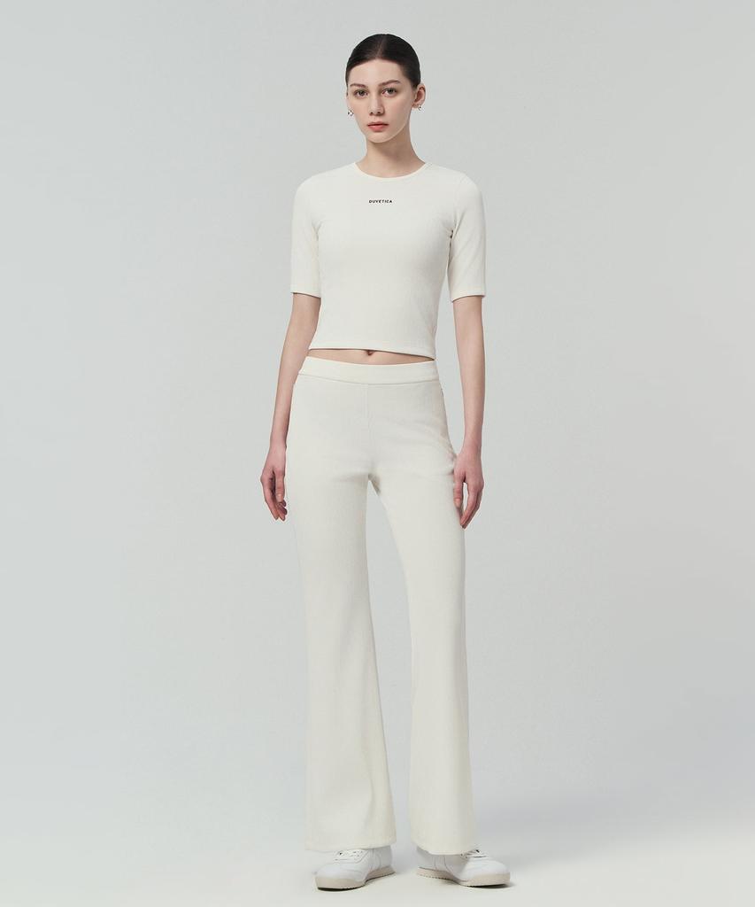 DUVETICA Ola Wide (Light Ivory) (Women'S Pants)