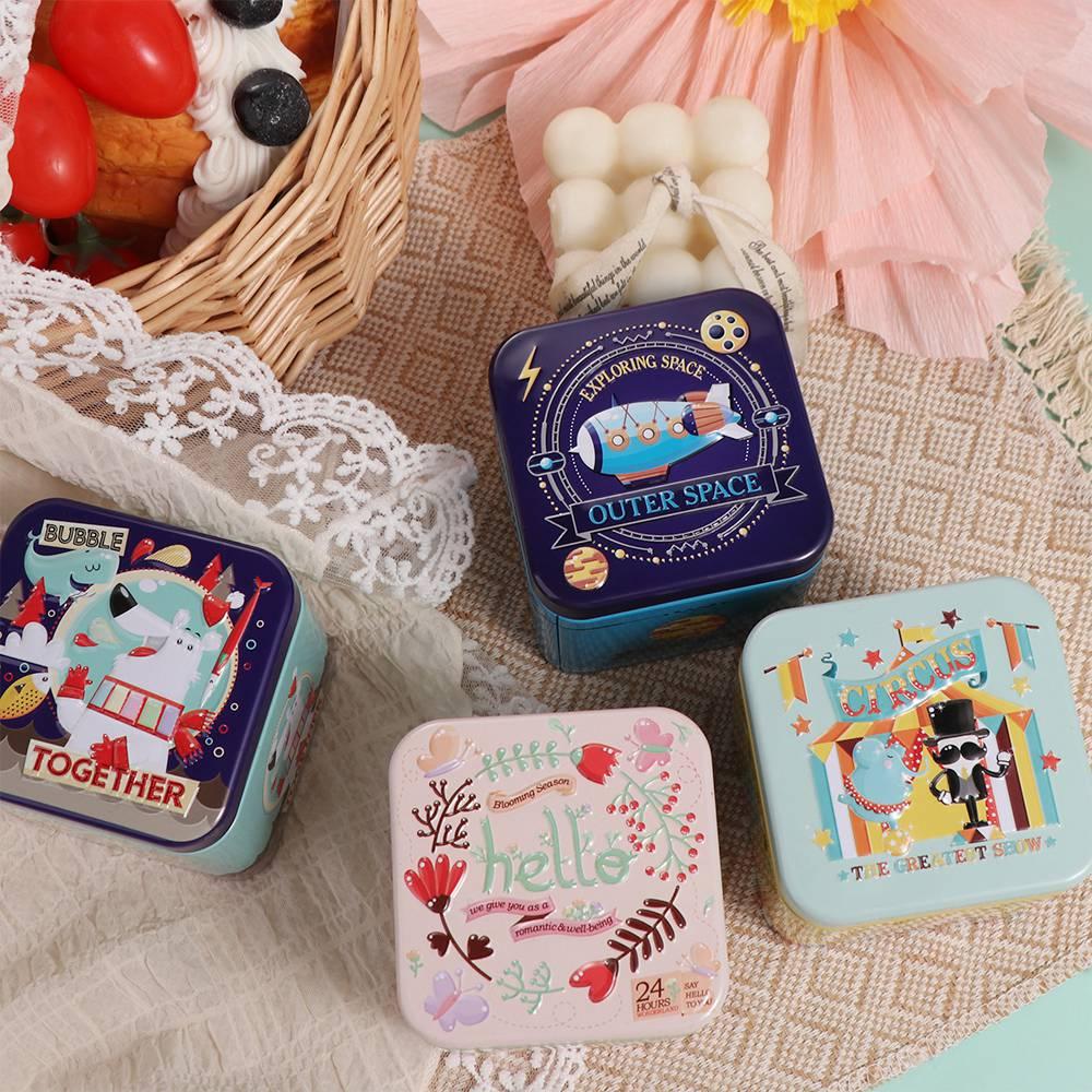 Изысканная подарочная коробка 3D мультфильм 3D коробка для хранения всякой всячины контейнер кейс жестяная коробка детские подарки