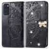 Кожаная книжка с блестящей бабочкой для Samsung Galaxy S25 Ultra S24 Plus S23 FE A55 A35 A36 A56 A26 A06 A16 Кошелек Чехол с блестками