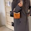 Autumn and Winter Women's Shoulder Bag Casual Retro Plush Bag Versatile Mini Portable Bucket Crossbody Bag