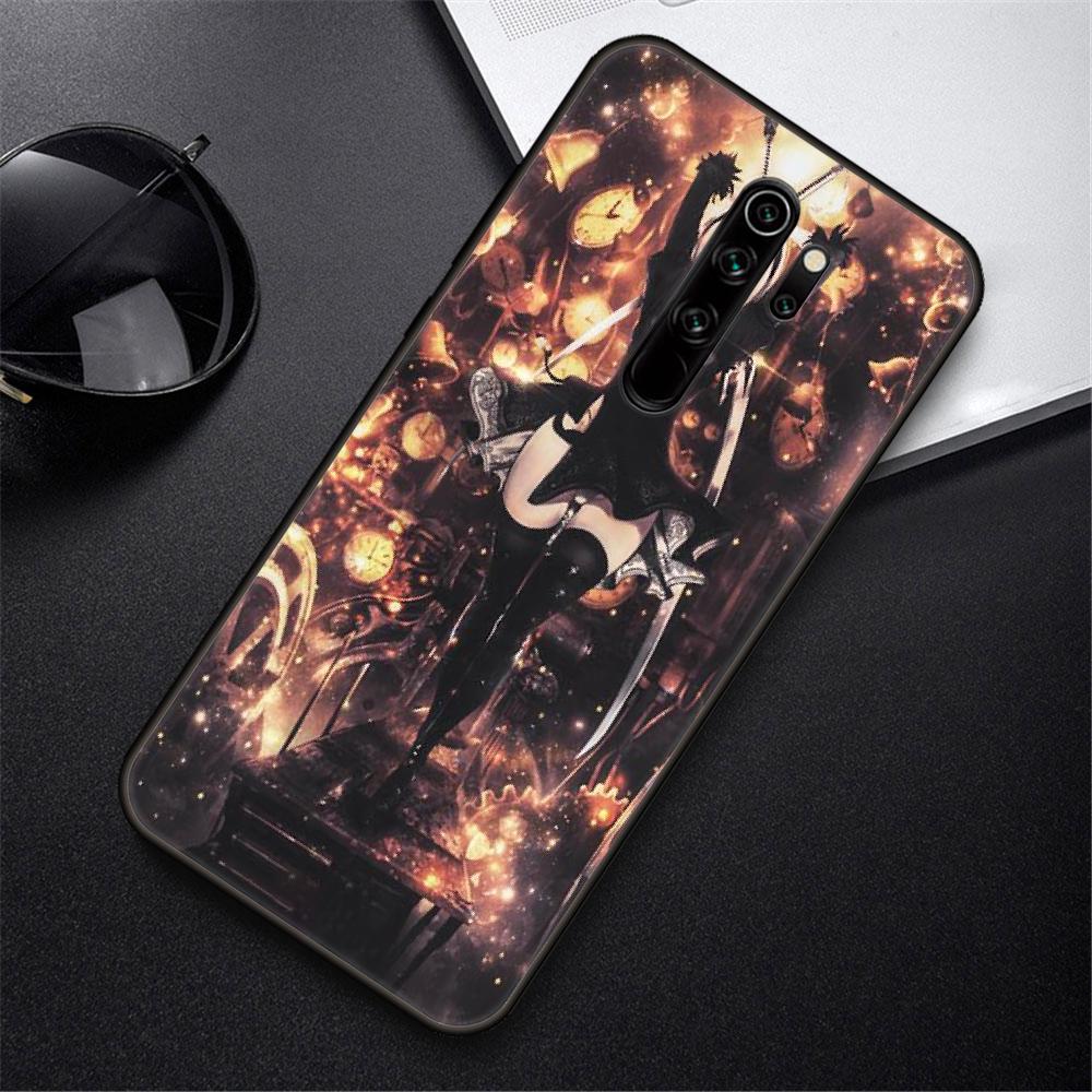 Phone Case For Xiaomi Redmi Note 8 8T 10 9 9S 7 6 Pro Xiaomi 9 9A 8 8A 7 6 Black Cover Funda Tpu Back Fashion NieR Automata 2B