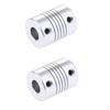 2 Pieces 3D Printer Motor Flexible Coupler 6 * 8 25mm