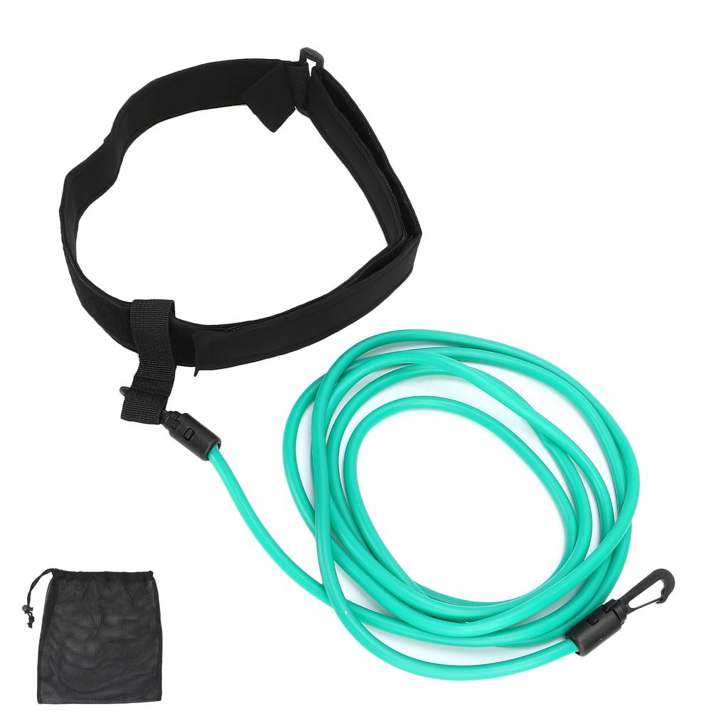 Тренировочные пояса для плавания, стационарные шнуры для плавания, эластичный поводок, зеленый