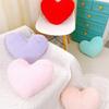 Plush Pillow Adorable Heart Shaped Cushion Soft Comfortable Fluffy Throw Pillow for Home Bedroom Decoration