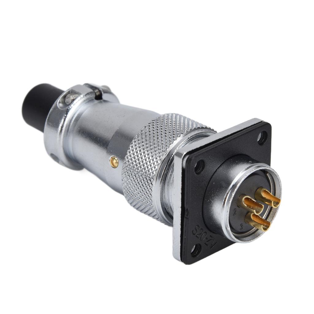 3-контактный авиационный разъем из цинкового сплава, водонепроницаемый, авиационный штекер, гнездо, переменный ток 500 В