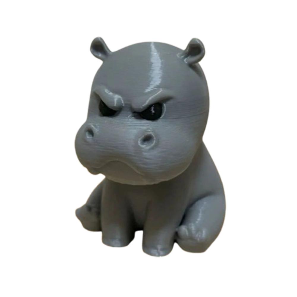 Фигурки гиппопотамов с 3D-печатью и градиентной расцветкой, креативный злой гиппопотамчик, украшение для дома
