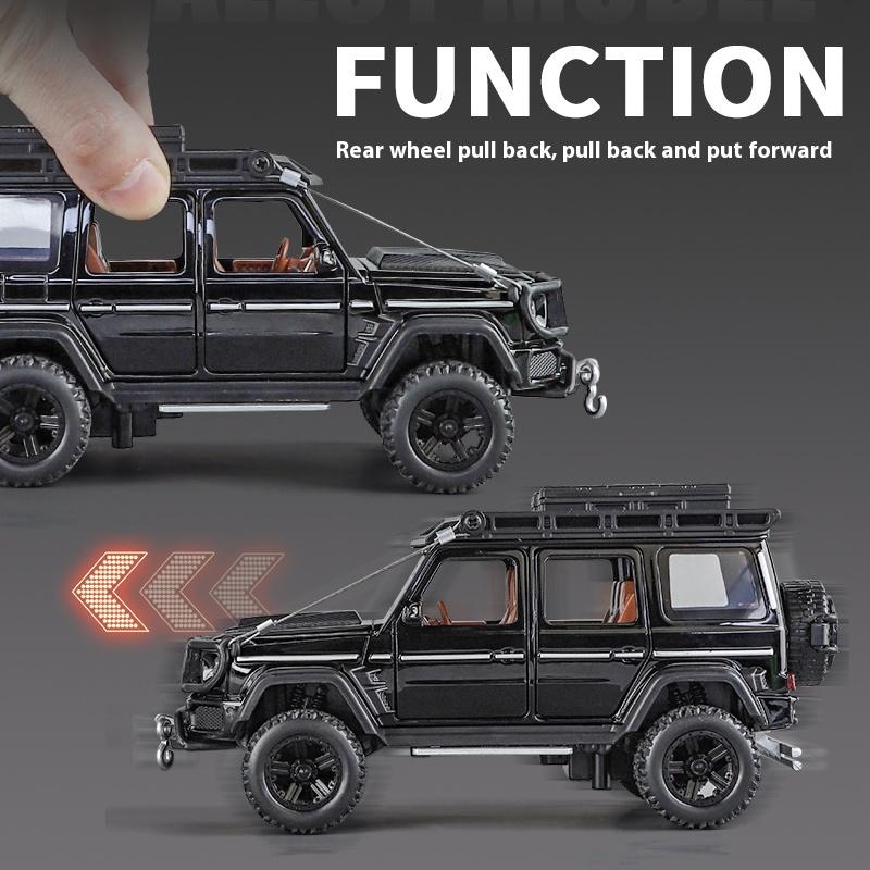 1:32 Mercedes Benz G550 4x4 Off Road SUV Alloy Diecast Model Car Library Bookcase Decorative Ornament Collectibles Automobile