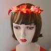 Women Girls Halloween Crown Flower Christmas Party Decoration Glowing LED Wreath Light Up Headband