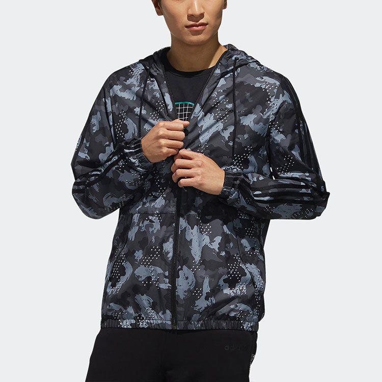 adidas Куртки Мужские Черные С Капюшоном Умеренные Другие DZ7589