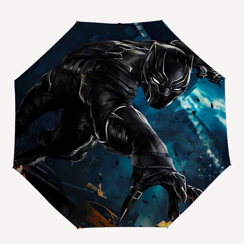 1pc Black Panther Themed High-quality Umbrella,Automatic Opening and Closing Umbrella,Multi-functional Umbrella G0811095