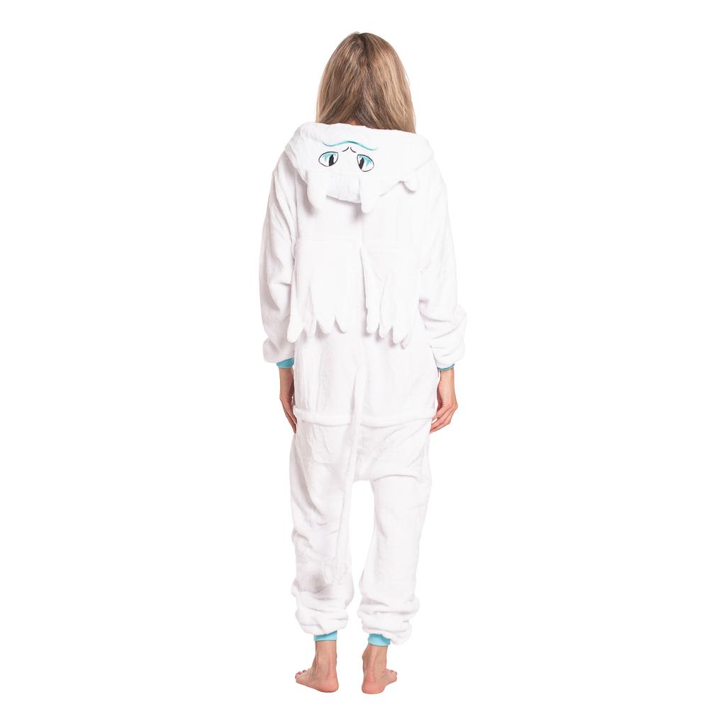 Piżama damska kombinezon kigurumi onesie smok szczerbatek biały 175-185 xl