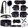 Yousheng 10Pcs Adult Bondage Handcuffs Footcuffs Whip Blindfold Intimate Sex Toys Set
